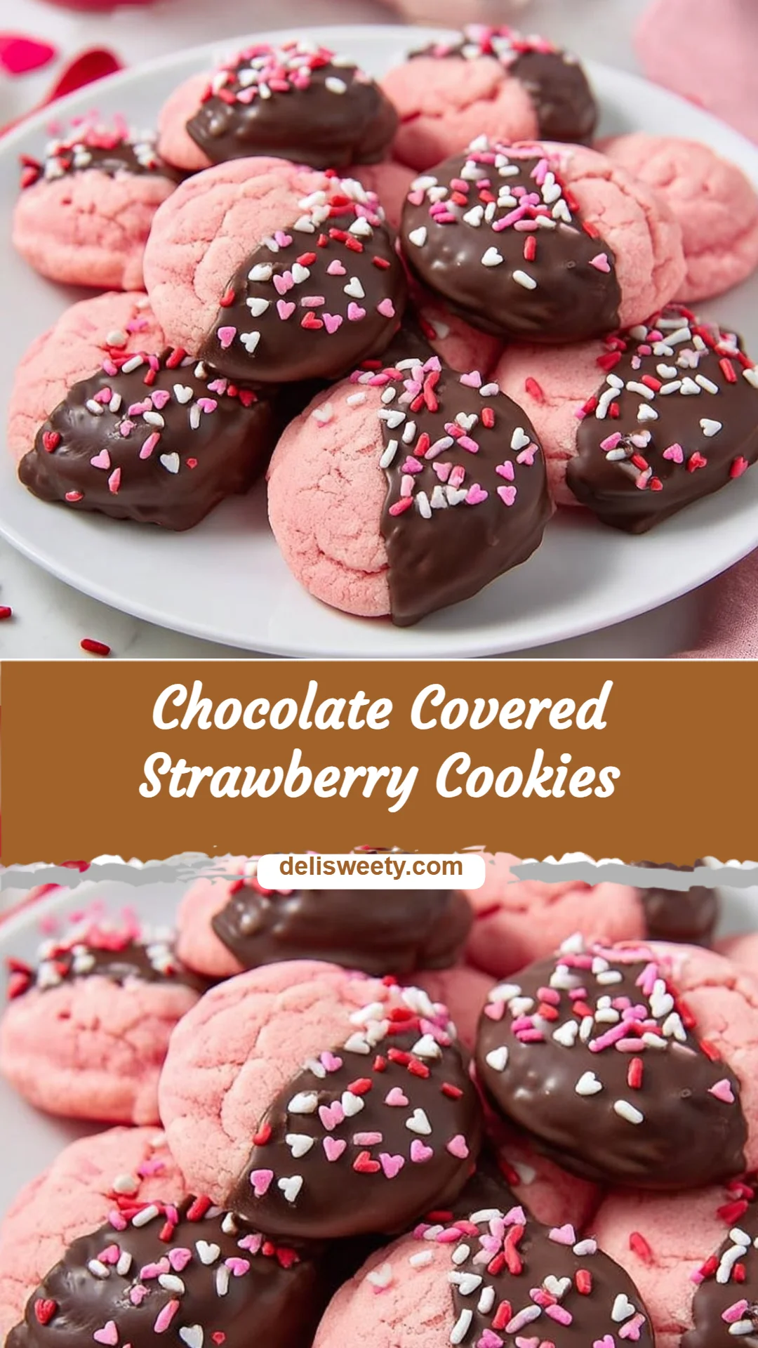 Chocolate Covered Strawberry Cookies