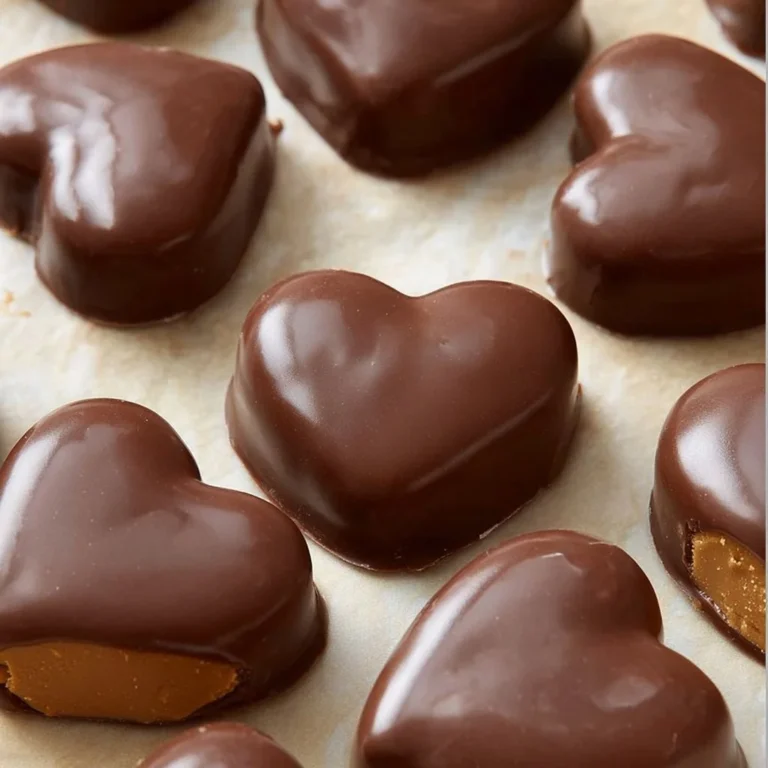 Chocolate Peanut Butter Valentine's Hearts for a romantic celebration
