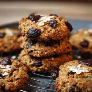 Plate of healthy cookies made without sugar, a nutritious snack option.