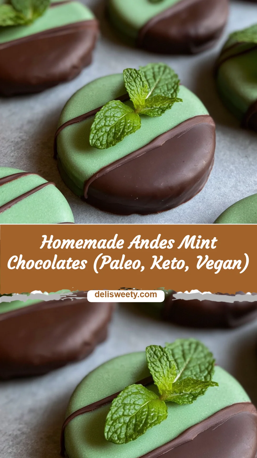 Homemade Andes Mint Chocolates (Paleo, Keto, Vegan)