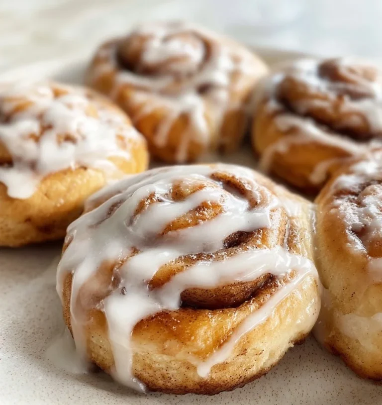 Mini cinnamon rolls made with 2-ingredient dough on a baking tray
