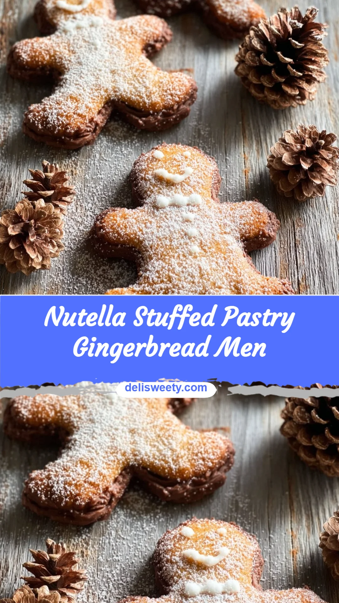 Nutella Stuffed Pastry Gingerbread Men