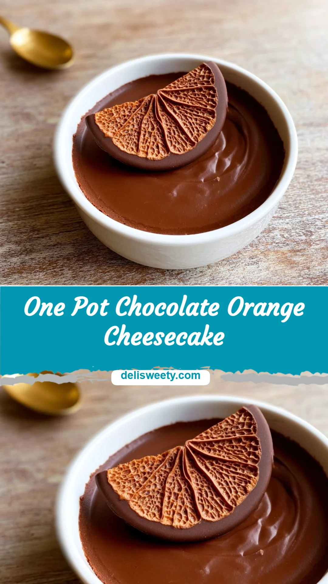 One Pot Chocolate Orange Cheesecake