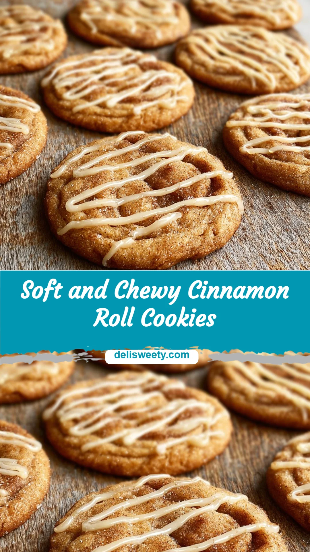 Soft and Chewy Cinnamon Roll Cookies