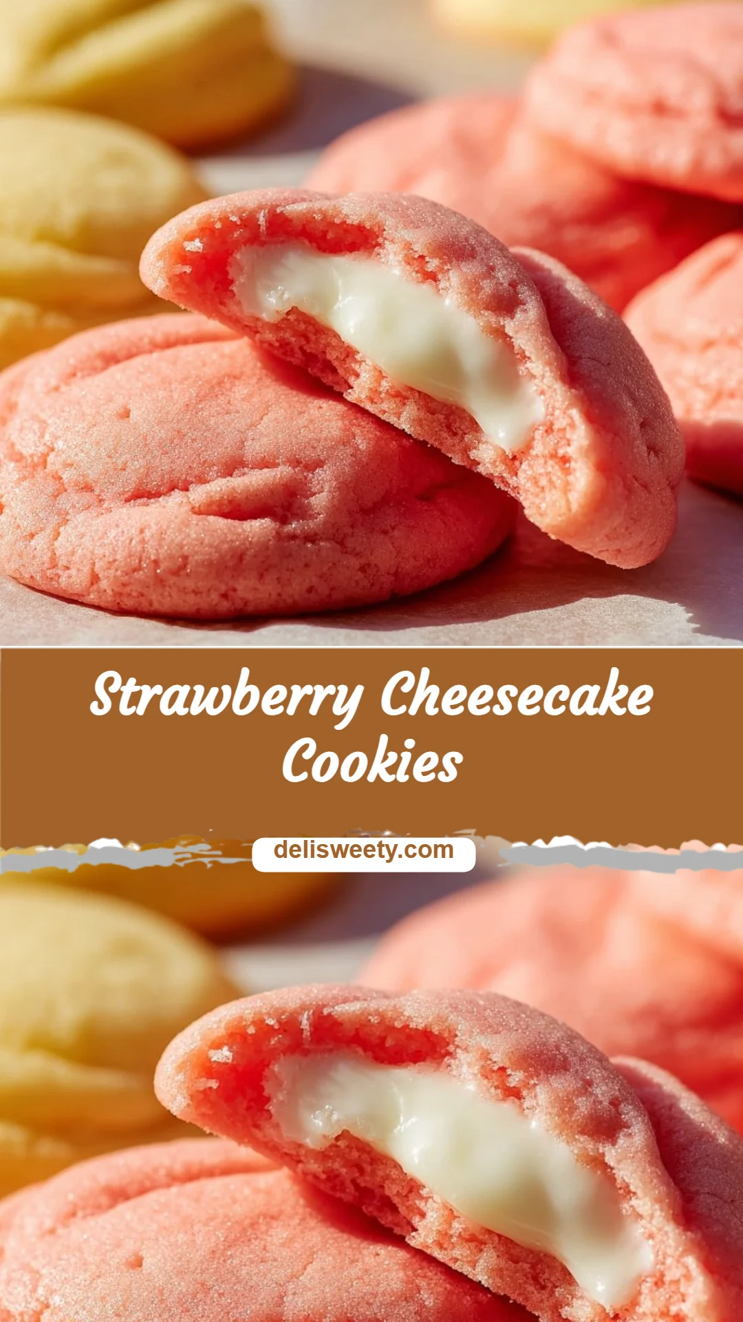 Strawberry Cheesecake Cookies