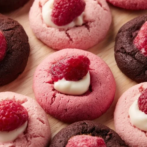 Valentine Ganache Cookies with rich chocolate filling and heart-shaped designs