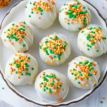 Delicious carrot cake truffles with cream cheese frosting
