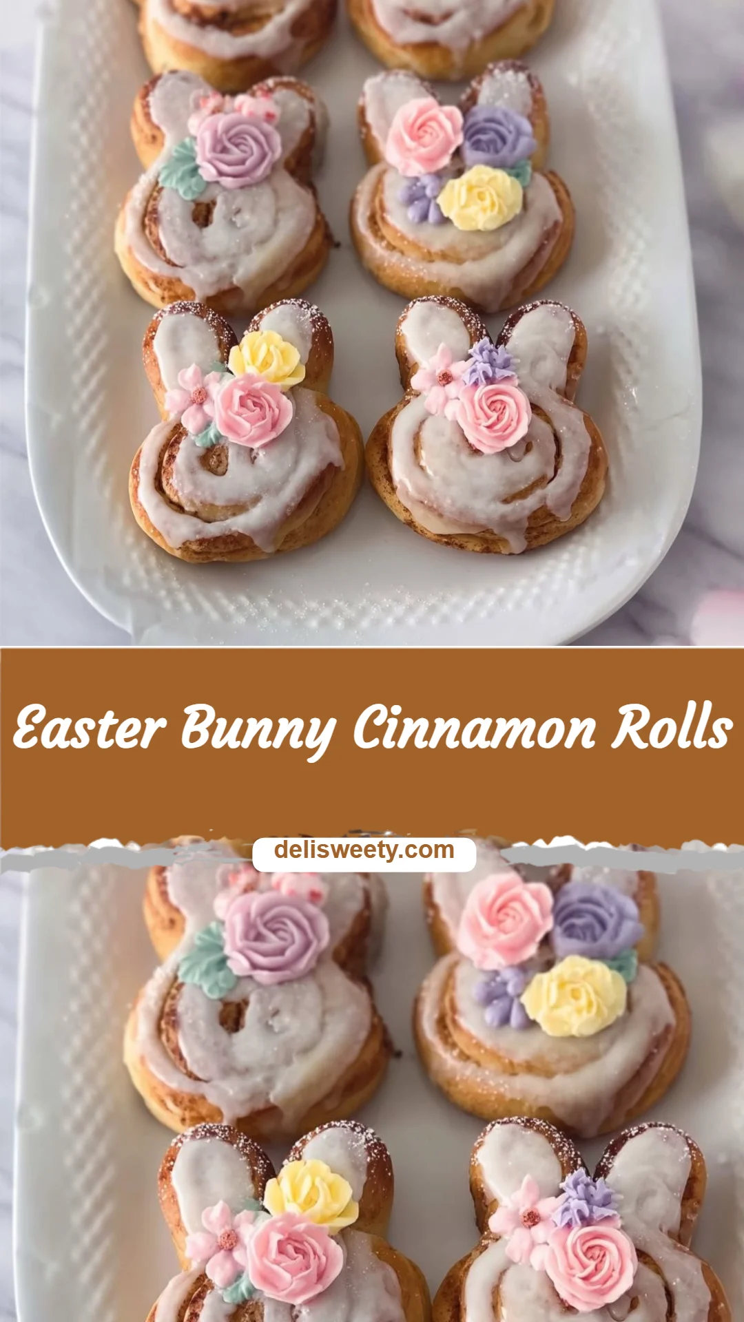 Easter Bunny Cinnamon Rolls