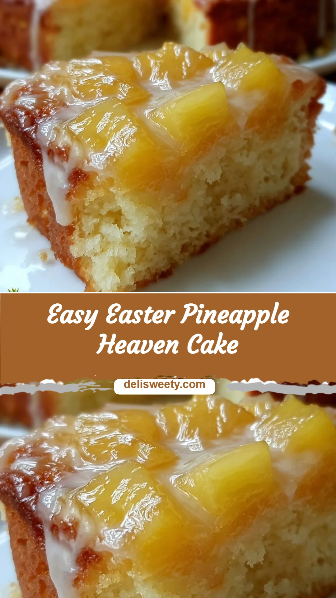 Easy Easter Pineapple Heaven Cake