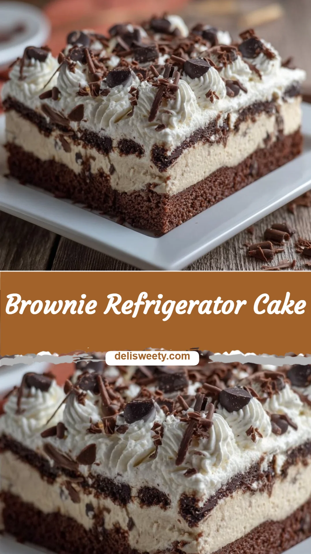Brownie Refrigerator Cake