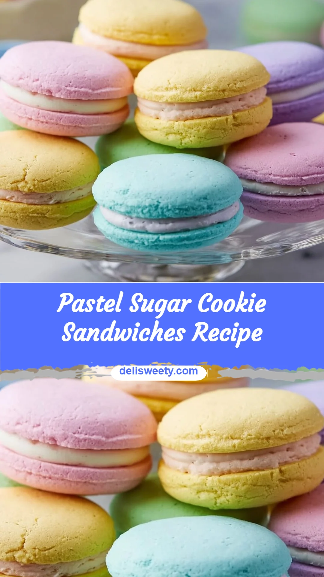Pastel Sugar Cookie Sandwiches Recipe