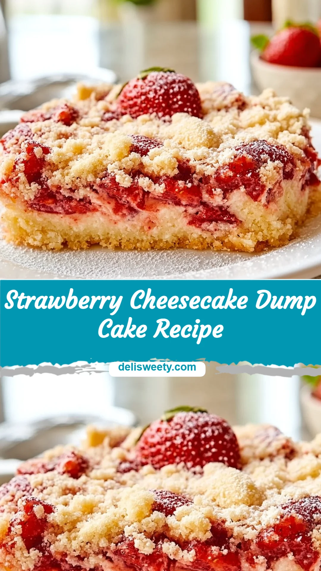 Strawberry Cheesecake Dump Cake Recipe