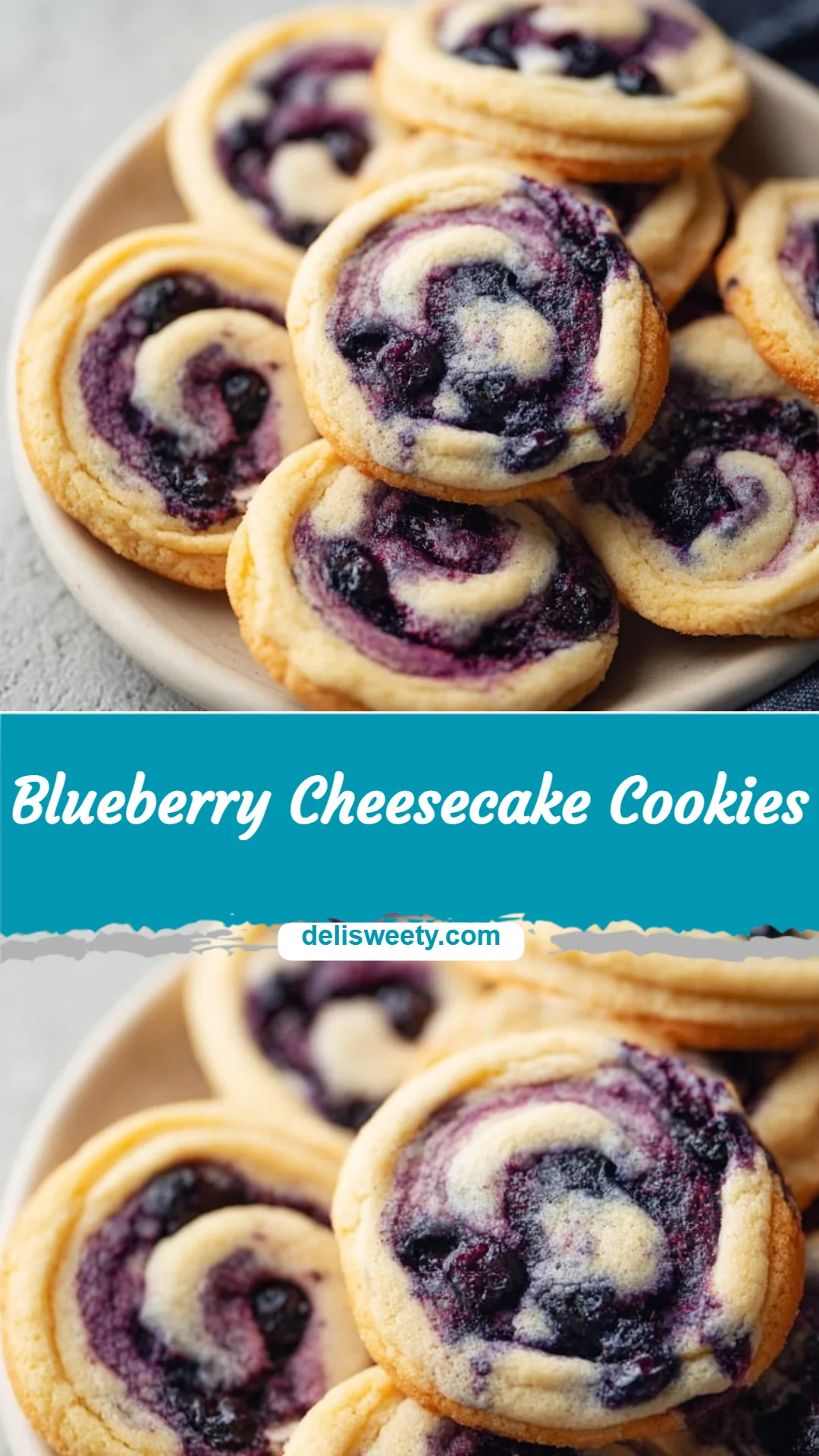 Blueberry Cheesecake Cookies