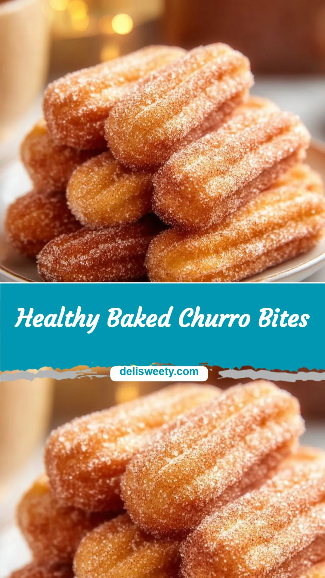 Healthy Baked Churro Bites