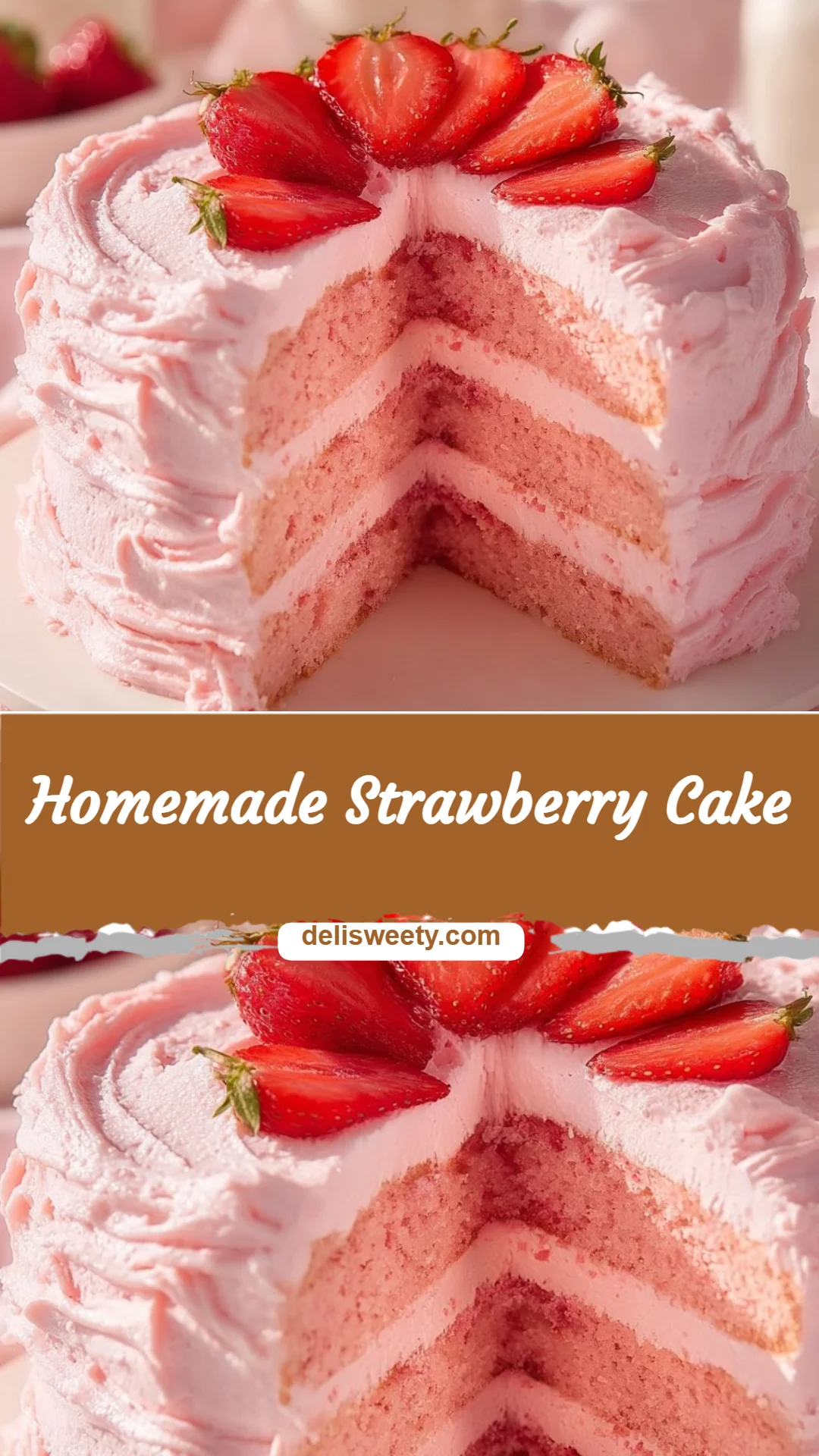 Homemade Strawberry Cake