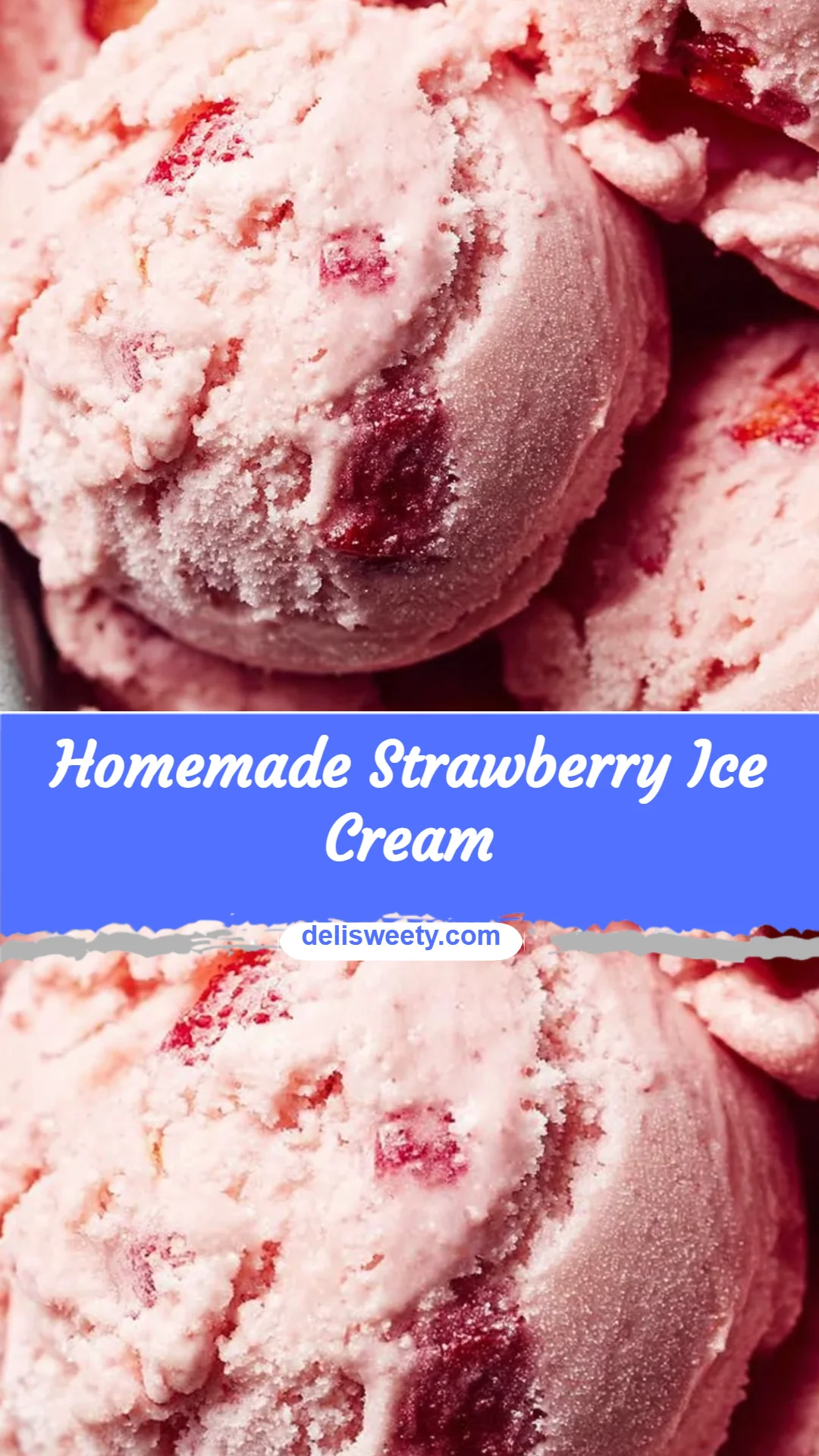 Homemade Strawberry Ice Cream
