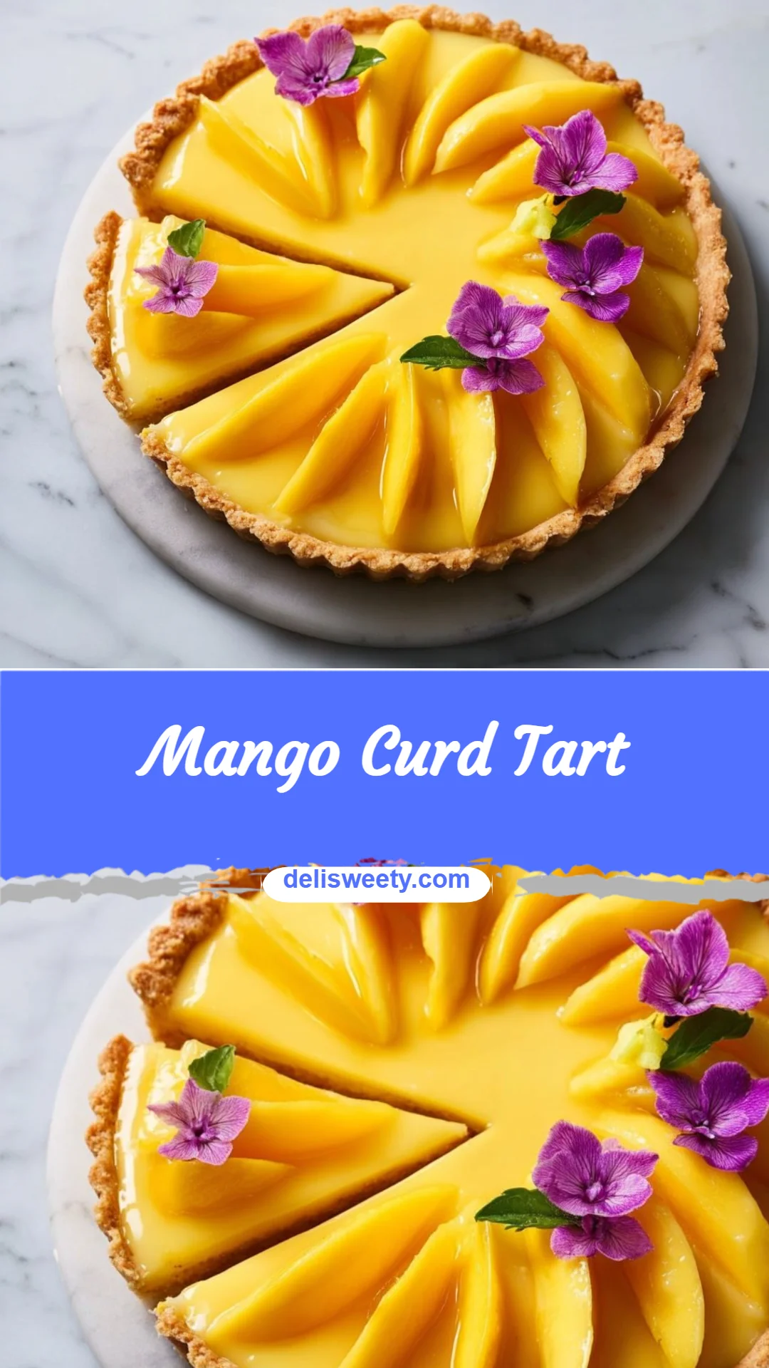 Mango Curd Tart