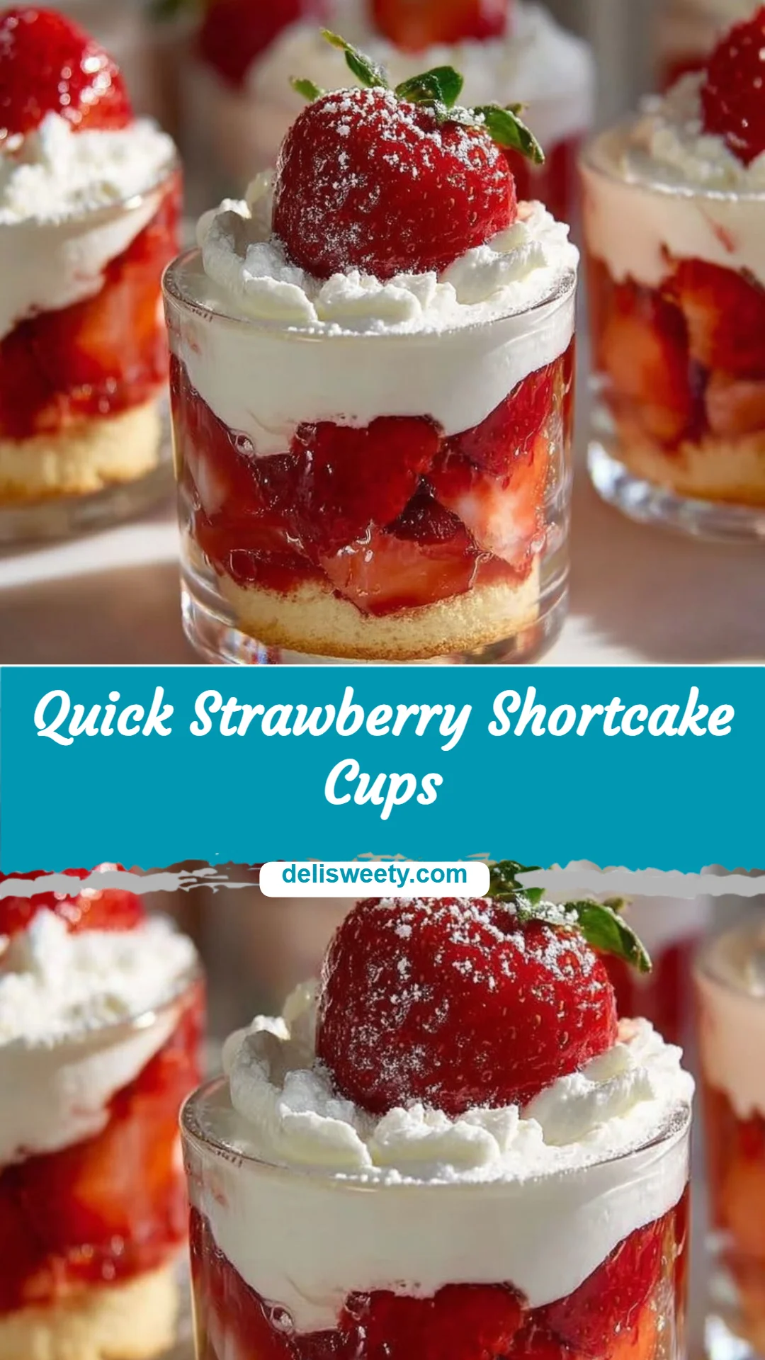 Quick Strawberry Shortcake Cups