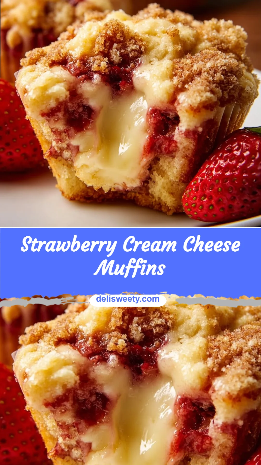 Strawberry Cream Cheese Muffins